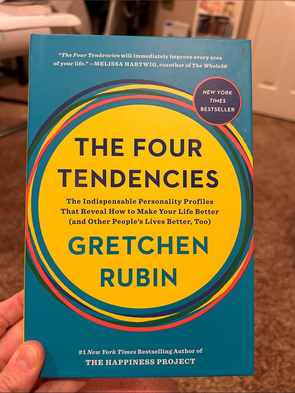 The Four Tendencies Hardcover - Bright Teal & Yellow